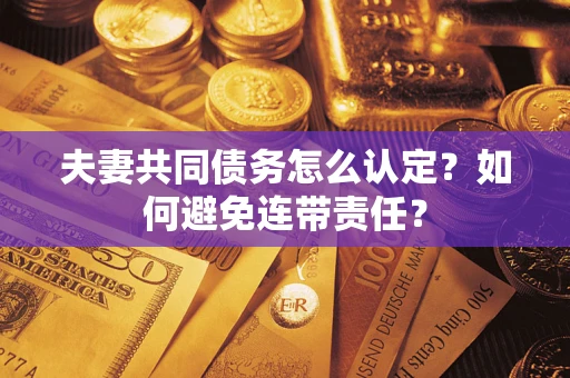 北京夫妻共同债务怎么认定？如何避免连带责任？