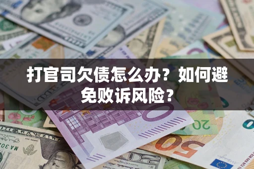 北京打官司欠债怎么办？如何避免败诉风险？