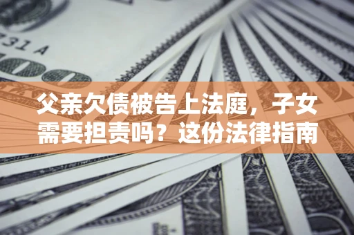 北京父亲欠债被告上法庭，子女需要担责吗？这份法律指南必须看完