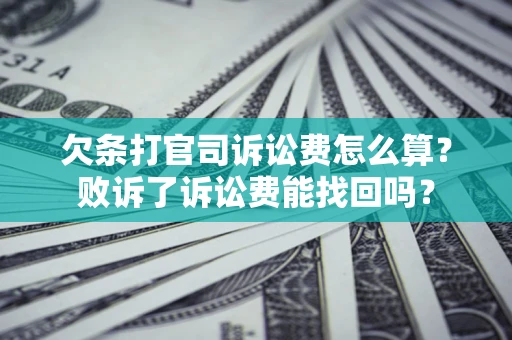 北京欠条打官司诉讼费怎么算？败诉了诉讼费能找回吗？