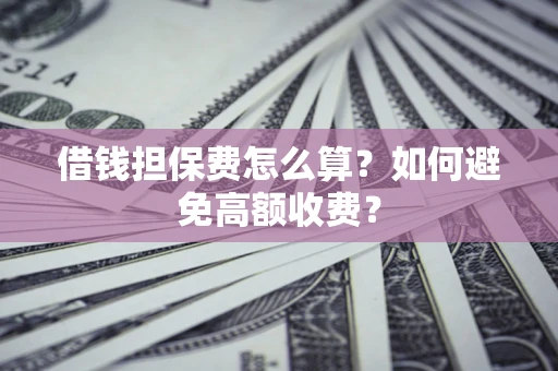 北京借钱担保费怎么算？如何避免高额收费？