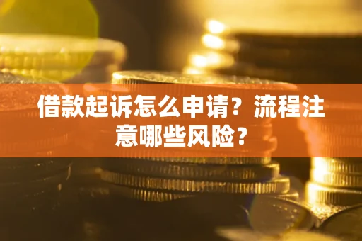 北京借款起诉怎么申请？流程注意哪些风险？